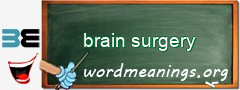 WordMeaning blackboard for brain surgery